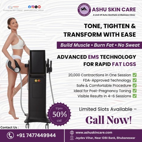 ashu-skin-care-now-offers-cutting-edge-ems-body-sculpting-in-bhubaneswar-big-0