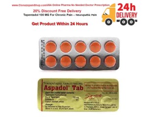 Get 20% Discount On Buy Tapentadol 100mg Online Without Prescription Overnight Delivery