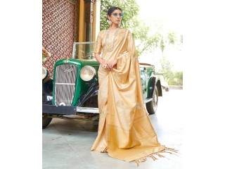 Shop Beautiful Gold Sarees for a Gorgeous Look